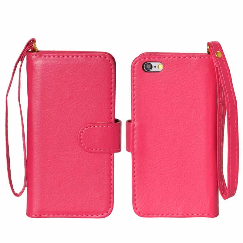 Fashion 2in1 men women Wallet money clip iphone wallet for Iphone 6 6s 4 7 plus5