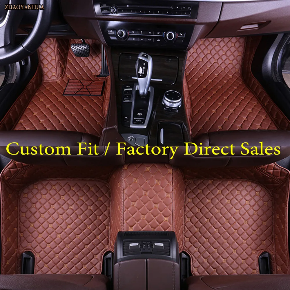 

ZHAOYANHUA Car floor mats for BMW 3/4/5/6/7 Series M3 X1 X3 X4 X5 X6 Z4 5D car-styling all weather carpet floor liner
