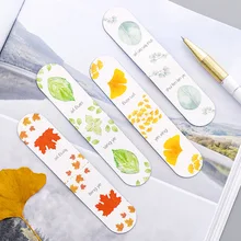 Coloffice, 4 шт., креативные кленовые листья гинкго, Закладка-магнит, скрепка для бумаги, школьные канцелярские принадлежности, детский подарок, канцелярские принадлежности для студентов