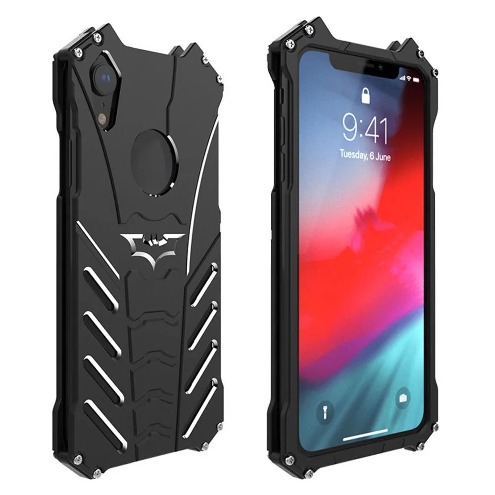 R JUST Luxury BATMAN Metal Aluminum Phone Case protective for iphone XS