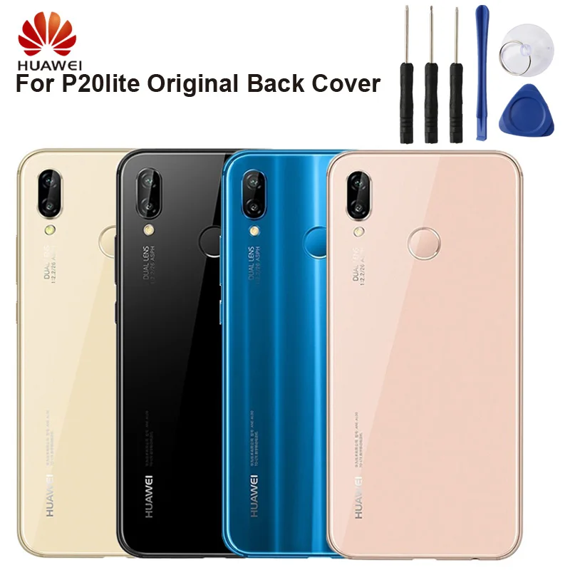 

Huawei Authentic Back Cover Housing Case For Huawei P20 lite nova 3e Battery Glass Rear Case