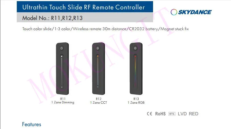 2,4 г яркость пульт дистанционного управления R11 диммер работает с V серии беспроводной приемник/сенсорная панель; СВЕТОДИОДНЫЙ монохромный пульт дистанционного управления
