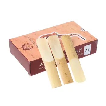 

10pcs Eb Alto Saxophone Reeds Bamboo Strength 2.5 Sax Woodwind Instrument Parts