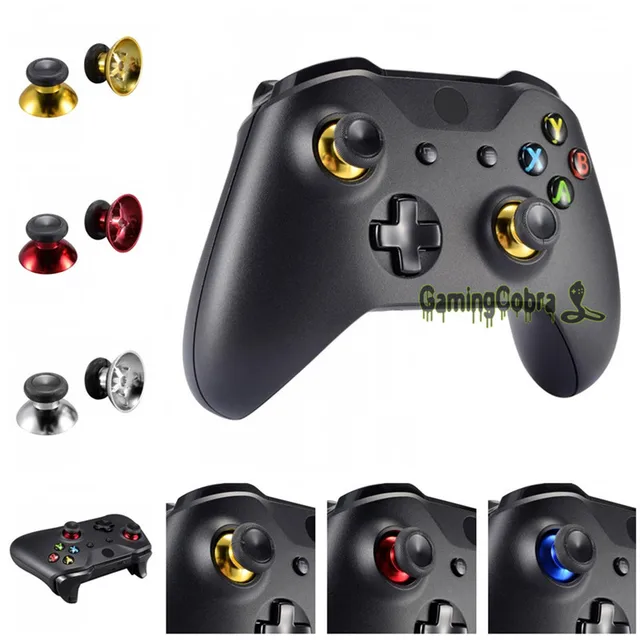 Best Offers 2 Pcs Chrome Analog Caps Thumbsticks for Xbox One X / for Xbox One S / for Xbox One Elite / for Xbox One Standard Controller 