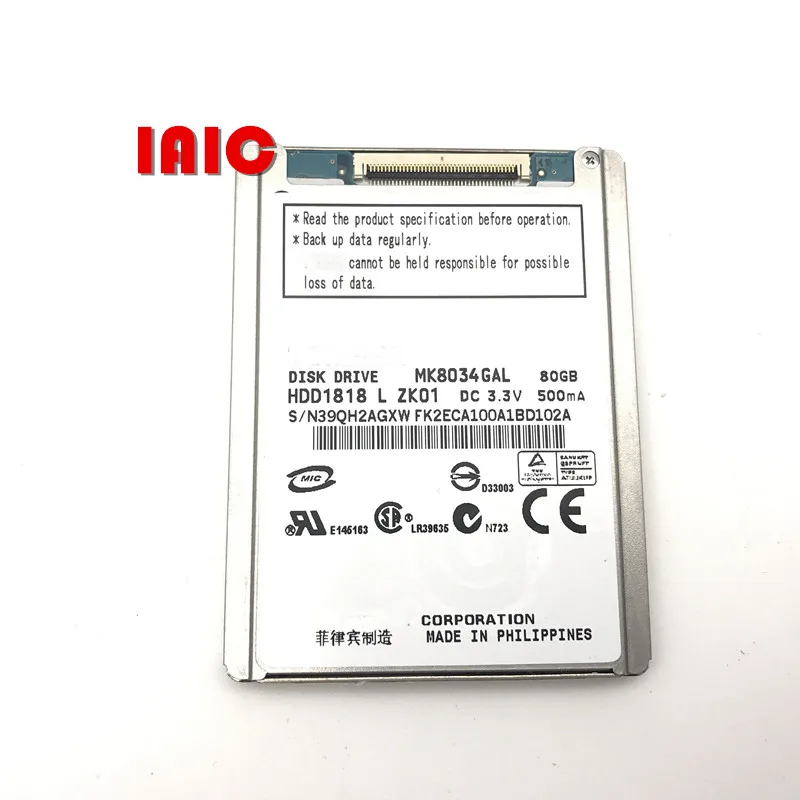 

100%New MK8034GAL 1.8" ce 80GB FOR dv xr150e sr68e sr85e xr100e REV A1237