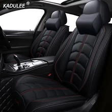 KADULEE роскошные кожаные автомобильные чехлы на сиденья для Jeep Commander Compass Jeep Grand Cherokee и Renegade Wrangler Jk автомобильные аксессуары автомобильный стиль