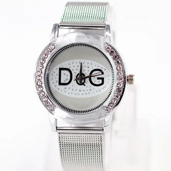 

Zegarek Damski New Luxury Brand DQG Men Women Quartz Watch, Reloj Fashion Stainless Crystal Ladies Dress Sports Clock Gift. Часы