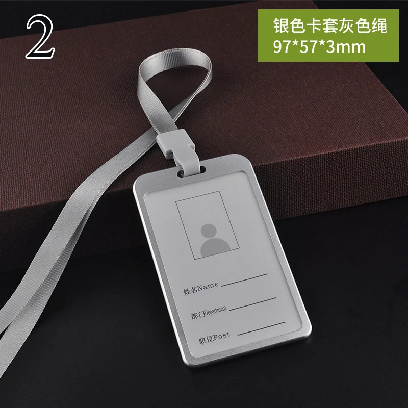 Novely металлический выдвижной значок простой прозрачный держатель для ID карты Пряжка Имя тег держатель для карт для подарков - Цвет: 2
