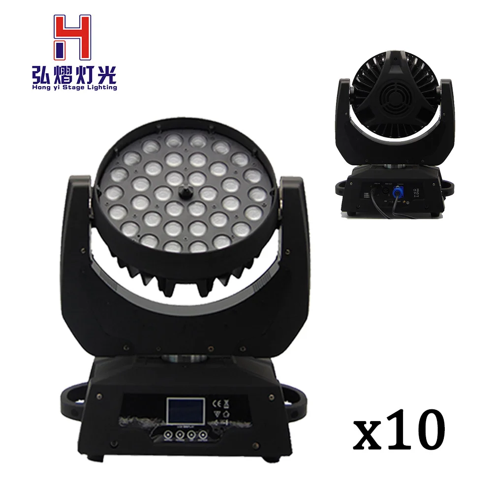 

10pieces/lot 10pcs/Lot RGBW beam moving head stage light Dynamic Circle Section dmx wash light