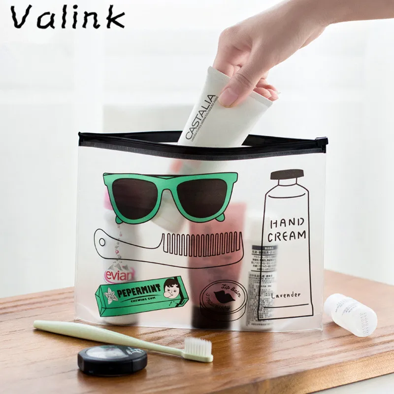 حقائب السفر مستحضرات التجميل البلاستيكية للماء النساء شفافة المكياج حقيبة أدوات الزينة المنظم التخزين حقيبة مستحضرات تجميل غسل أكياس Necessaire