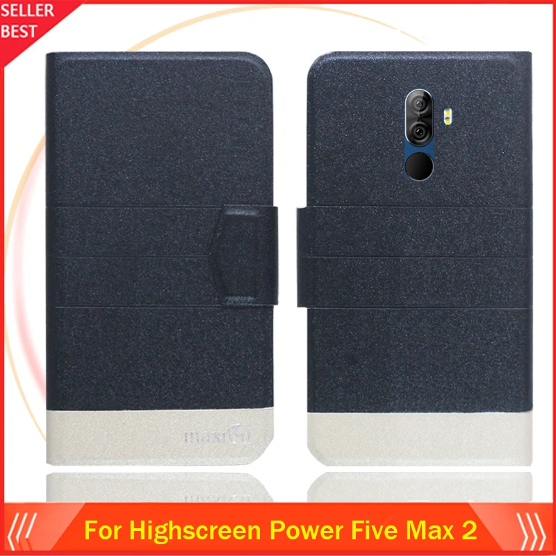 5 Colors Hot!! Highscreen Power Five Max 2 Case Customize Leather Exclusive Phone Cover Folio Book Card Slots Free Shipping | Мобильные