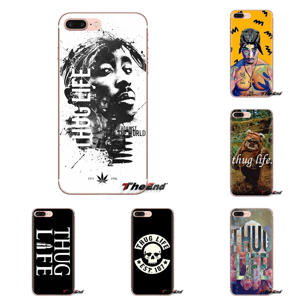 For iPod Touch Apple iPhone 4 4S 5 5S SE 5C 6 6S 7 8 X XR XS Plus MAX Transparent Soft Shell Covers Thug life art Legend print |