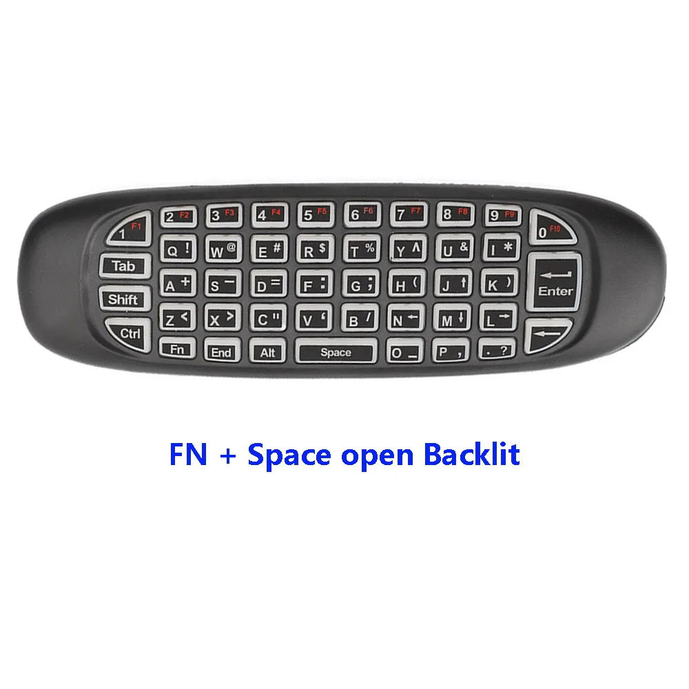 VONTAR C120 air mouse 2 4 Ghz fly 3 цвета с подсветкой английская Русская мини клавиатура для