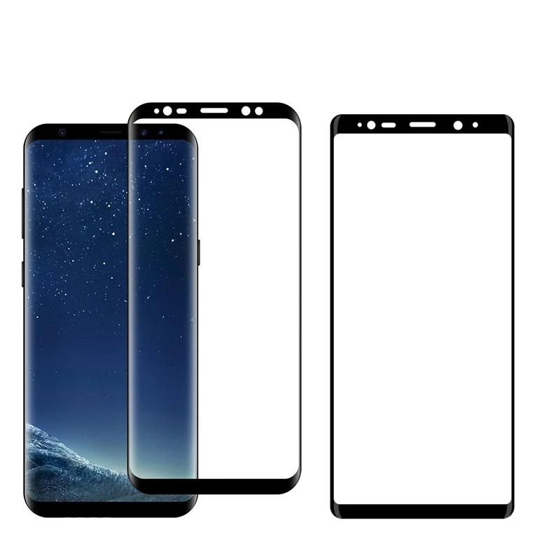 Полное покрытие закаленное стекло полный клей Защита экрана для Samsung Galaxy S10 Plus S8 S9
