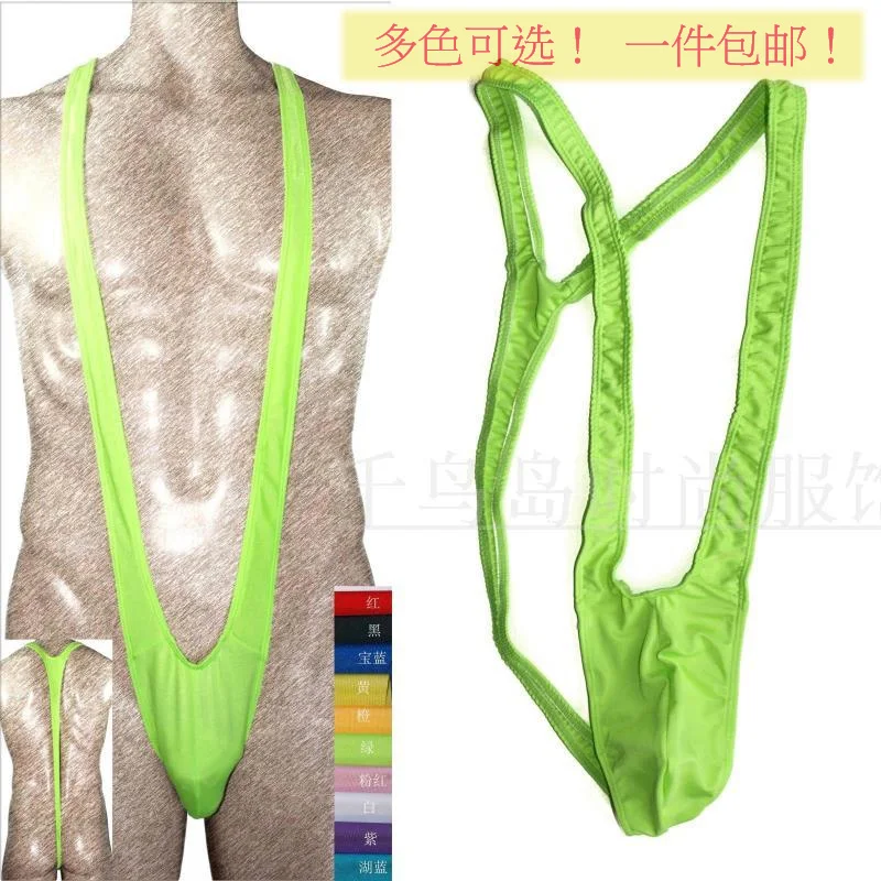 Costume Uomo Perizoma Uomo Sexy Mankini Intimo Borat Style Con
