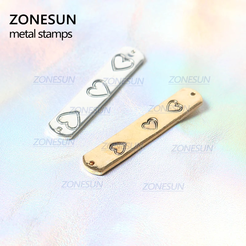ZONESUN сердце ювелирные изделия штампованная металлическая Алфавит логотип стальные штампы для тиснения инструмент для маркировки штамповка для кожаного кольцо браслет ожерелье