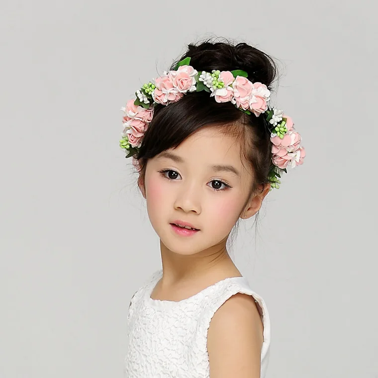 Fashion Delicate Children Flower Headpiece Wedding Hair Accessories ...