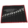 12 Pcs Combination Wrench Set, Open And Box End, Metric mm 8, 10, 11, 12, 13, 14, 15, 16, 17, 19, 22, 24, Chrome Vanadium ► Photo 3/6