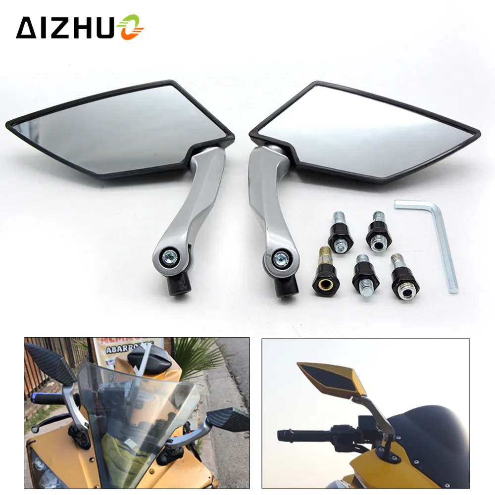 

Motorcycle Rearview Mirrors Universal Moto Accessory Plastic Folding Mirror For CB1000R CB600 CB500 Cb400 CB190R Vtx 1300 1800