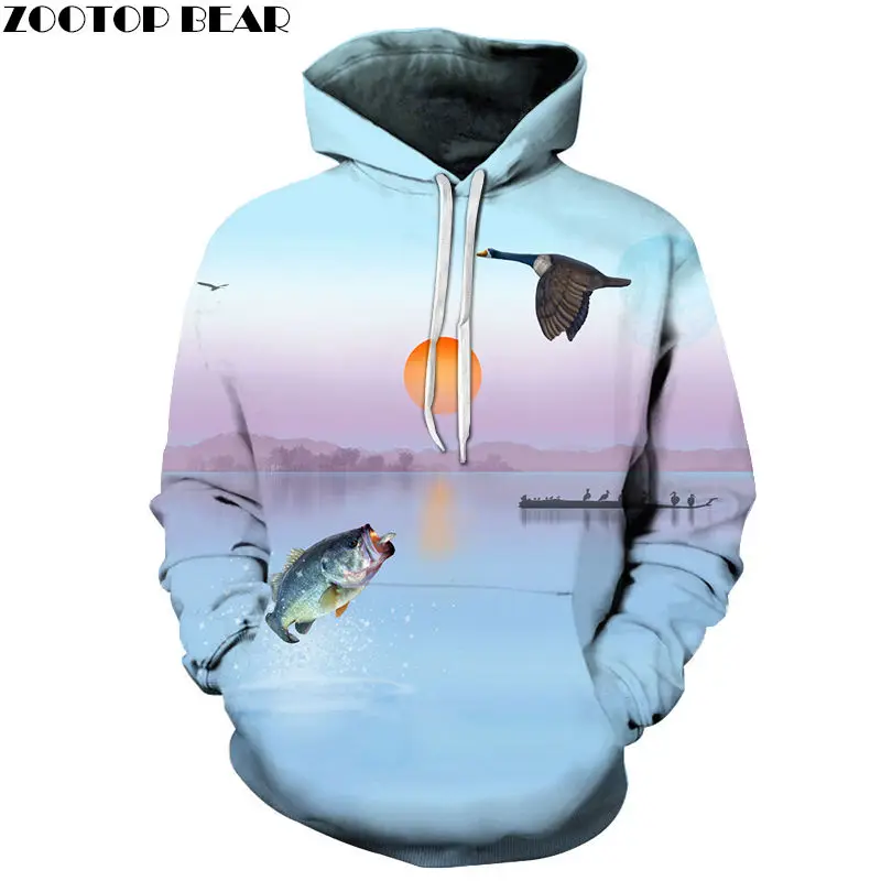 Unisex 3D Novelty Hoodies Sunset,Beach Landscape Tropical,Oversized Sweatshirts for Women