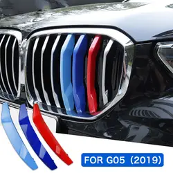3 шт наружная бамперная решетка полоса отделка для BMW X5 G05 2019 год Модель аксессуары