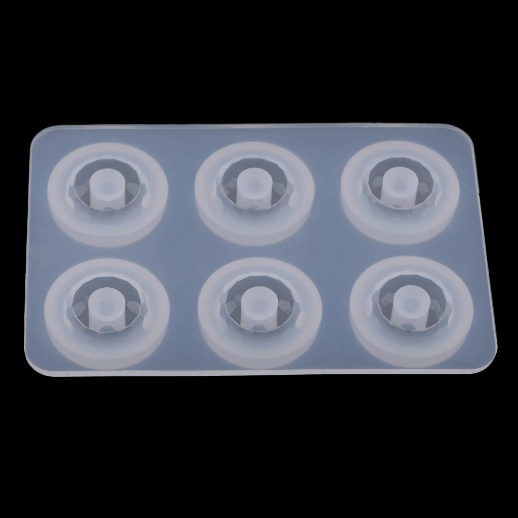 4 Sets Resin Casting Molds, Silicone Resin Jewelry Mold Making Large Hole European Spacer Beads DIY Mold - 2 Styles & Sizes