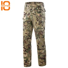 TENNEIGHT Тактический Штаны камуфляж мужские брюки-карго Повседневная Штаны несколькими карманами армия военных хлопка мужские брюки охота Штаны