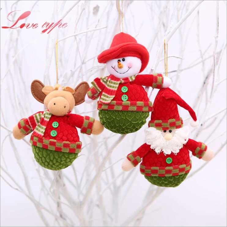 1 шт. Merry Новогодние товары Санта Клаус/Снеговик/Оленей Кукла елка Подвески