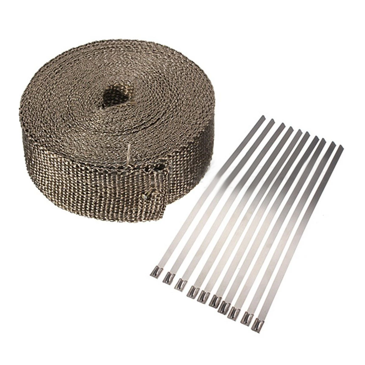 AUTO 5m Fiberglass Exhaust Header Wrap Insulation Turbo Pipe High Heat