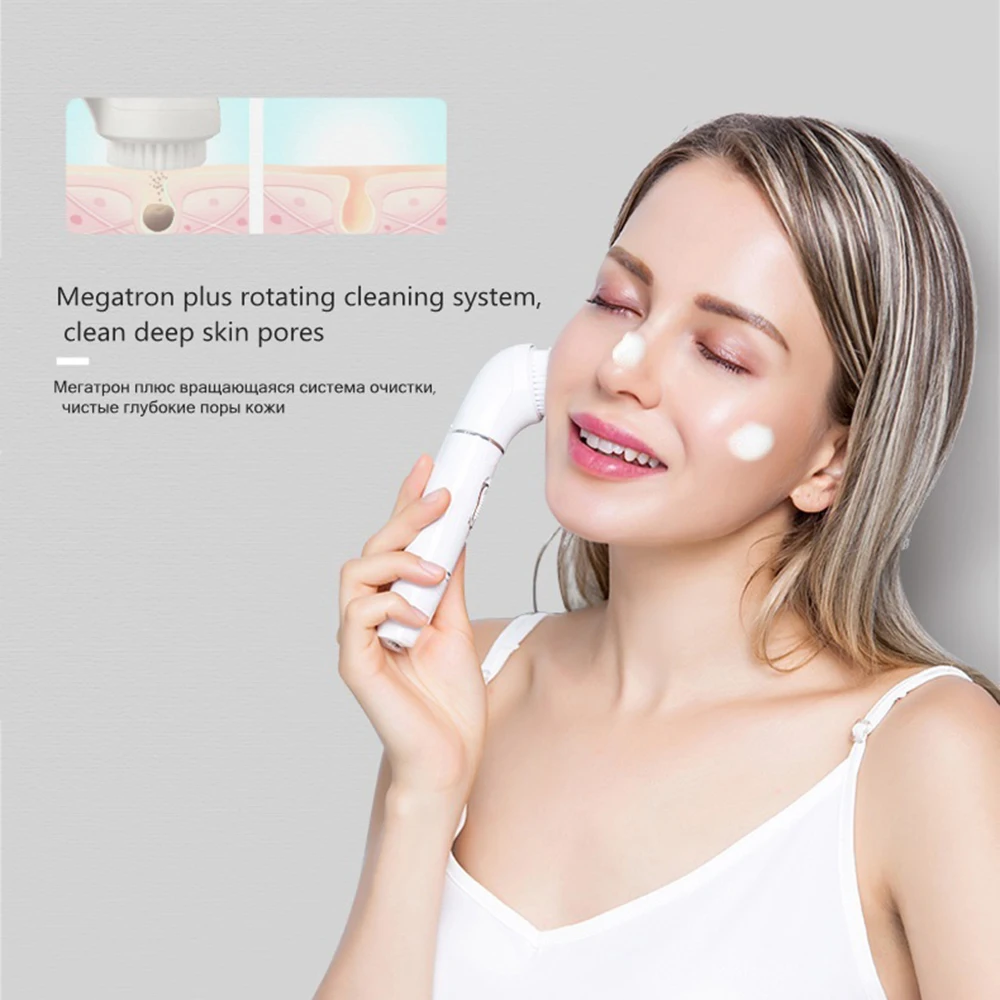 5 in 1 Electric Facial Cleanser Face Cleaning Machine Pore Cleaner Body
