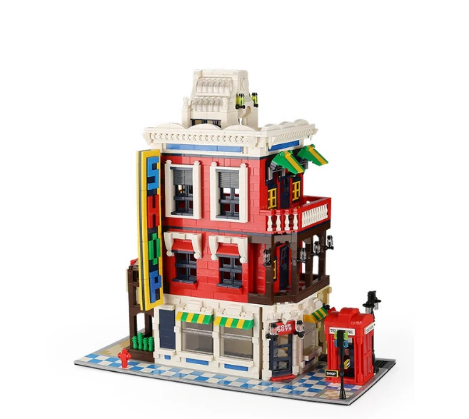 2332pcs corner store mini blocks Architecture Building Block Toys Diamond Blocks Diy Building educational blocks toys