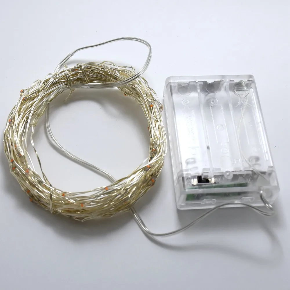 

2M 5M Copper Wire LED String lights Waterproof Holiday LED Strip lighting For Fairy Christmas Tree Wedding Party Decoration lamp