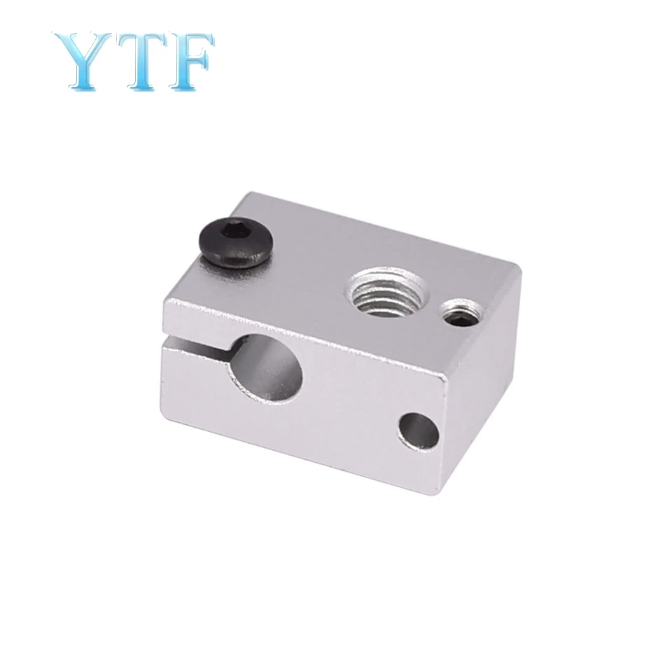 Новый улучшенный алюминиевый тепловой блок V6 23*16*12 мм для E3D V5 PT100 J head экструдер