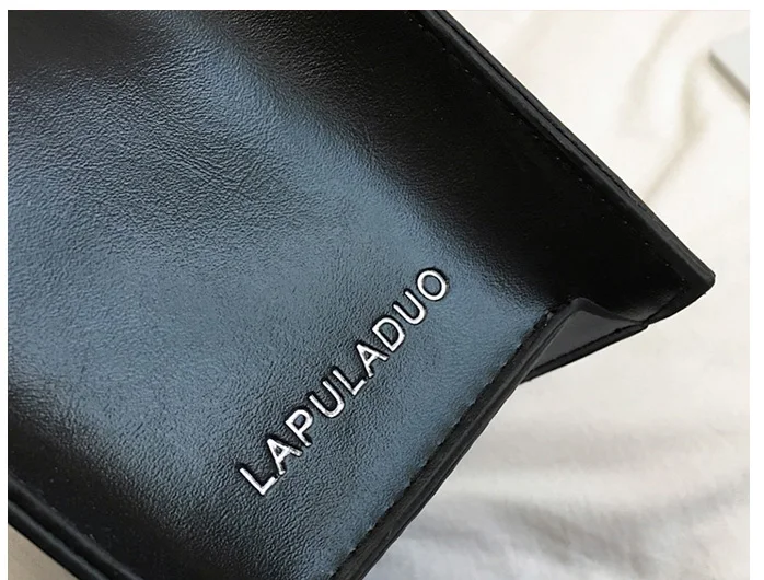 Retro bolsa de couro 2019 mulheres simples