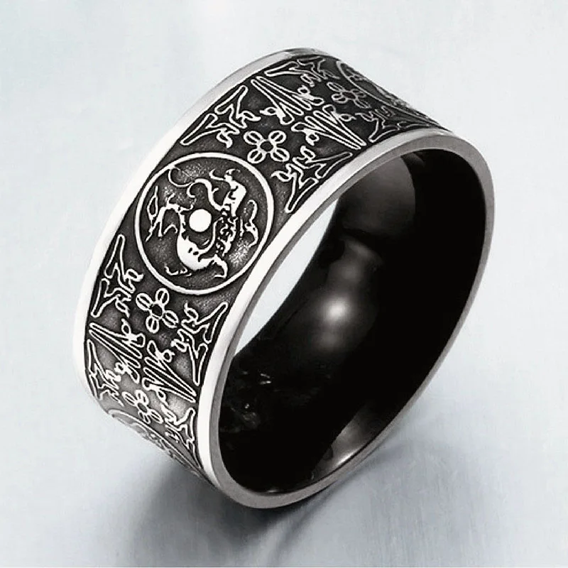 KLDY готическое мужское кольцо Дракон из нержавеющей стали черное кольцо Викинг Северная Европа Тор bague homme панк стальное ювелирное изделие подарок