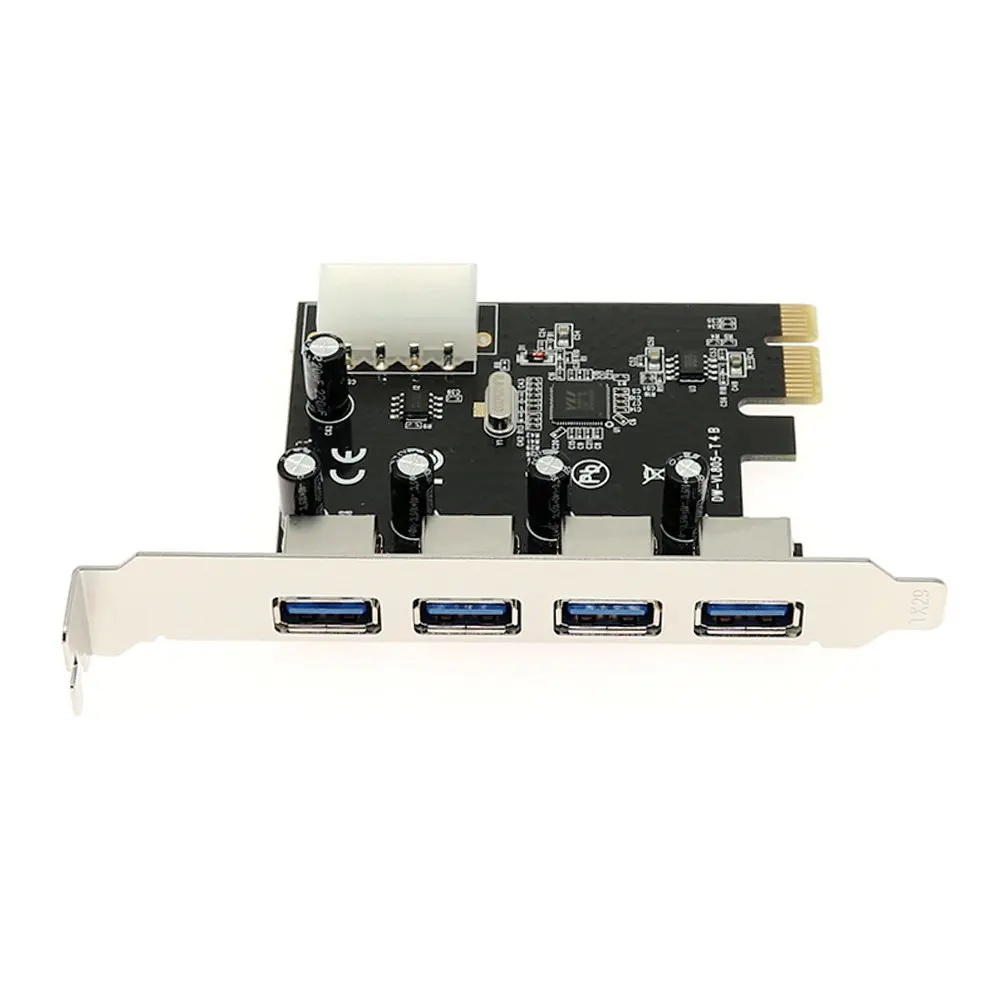 4 порта PCI-E к USB 3,0 концентратор PCI Express адаптер карты расширения 5 Гбит/с скорость Топ