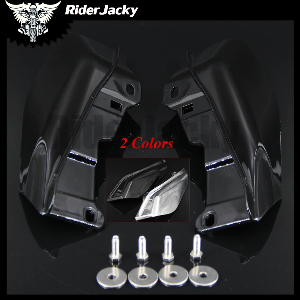 Mid Frame Air Deflector / Heat Shield Kit For Harley Touring Models (2009-2024) - Gloss Black, Fits Street/Road Glide, Road King, Ultra