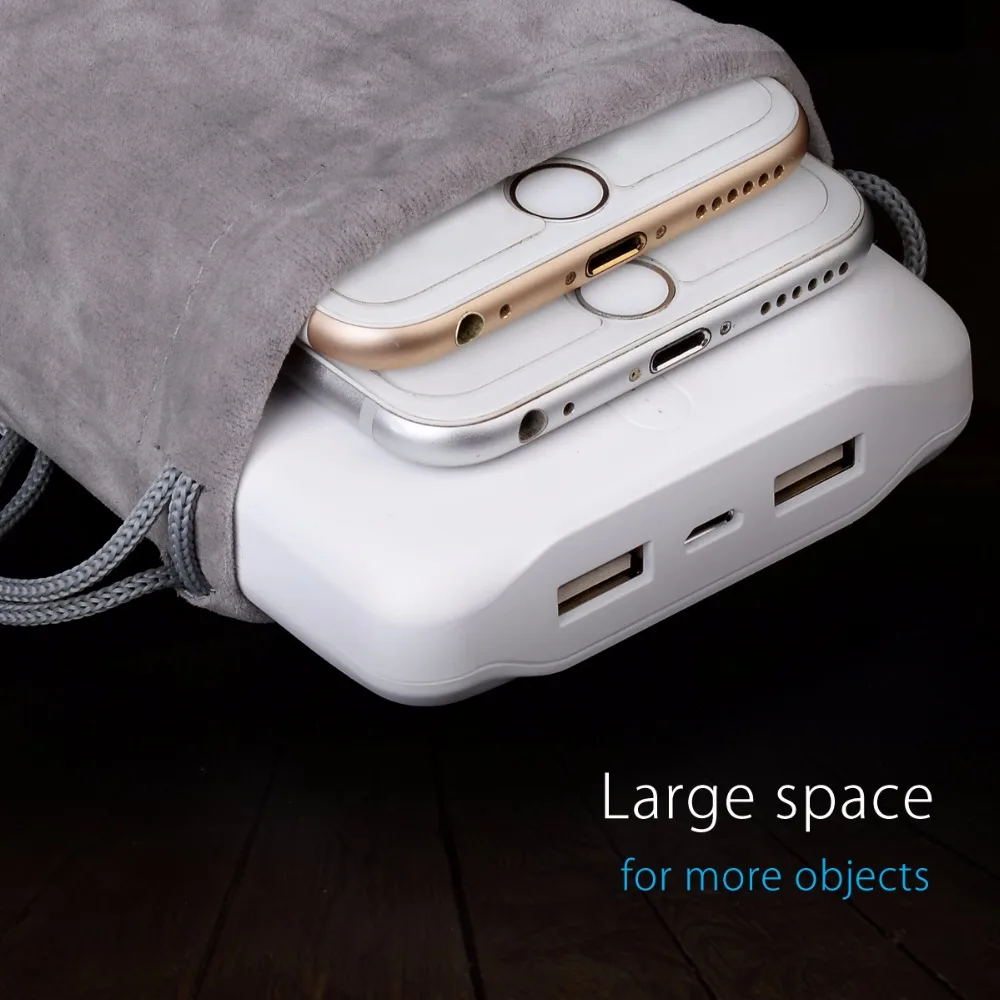 ORICO SA1810 Portable Drawstring Pouch For Phone /Power Bank Velvet Packaging Bags & Gift bags For many Objects
