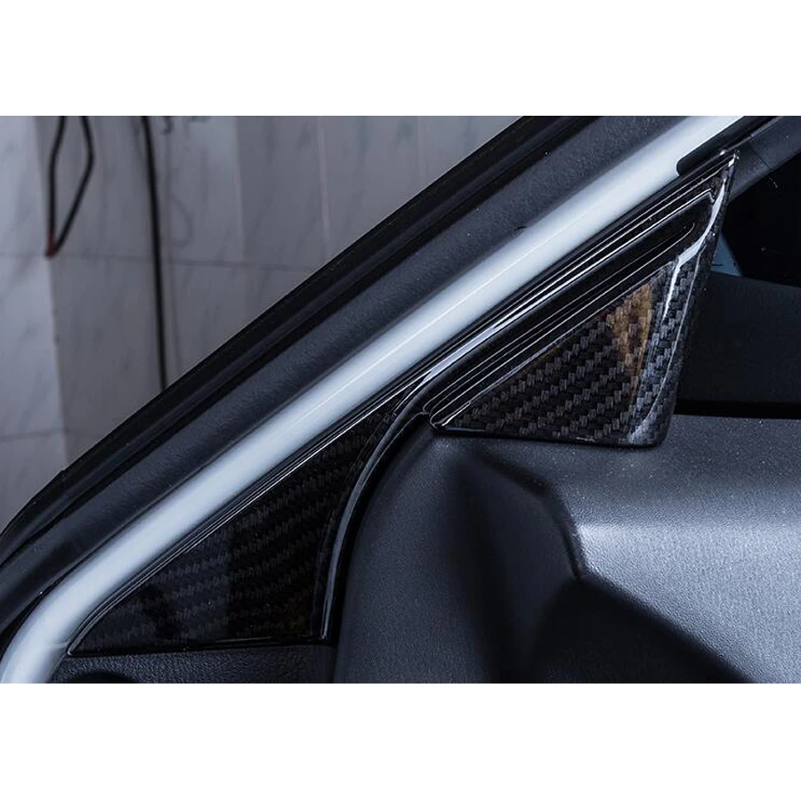 

For Mazda 6 Atenza 2017 2018 Carbon Fiber Style Car Interior Door A Pillar Cover Stickers Styling Mouldings Accessories