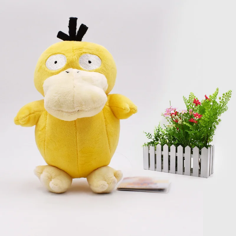 

10 CPS/SET Animal Cartoon Plush Peluche Doll Psyduck Soft Stuffed Hot Toy Great Christmas Gift For Children
