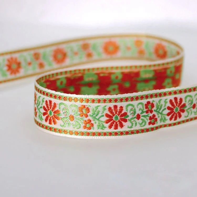 embroidery ethnic jacquard webbing woven tape lace ribbon trim 2cm jean