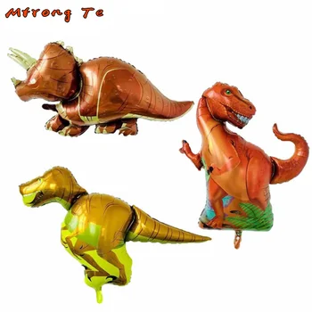 

10pcs Wild Animal Dragon Balloons Dinosaur Jurassic Period Ancient Tyrannosaurus Kids Toy Balloon Jungle Party Decor Supplies