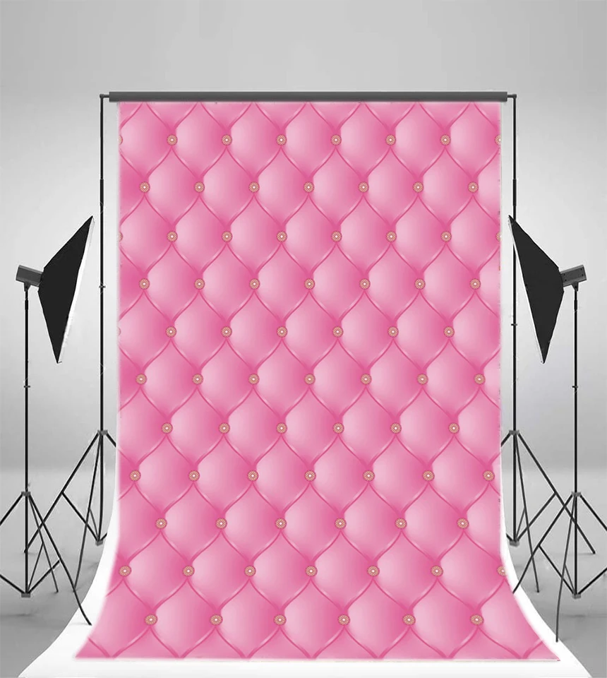 Laeacco Leather Pattern Diamonds Luxury Headboard Photography Backgrounds Customized Photographic Backdrops For Photo Studio