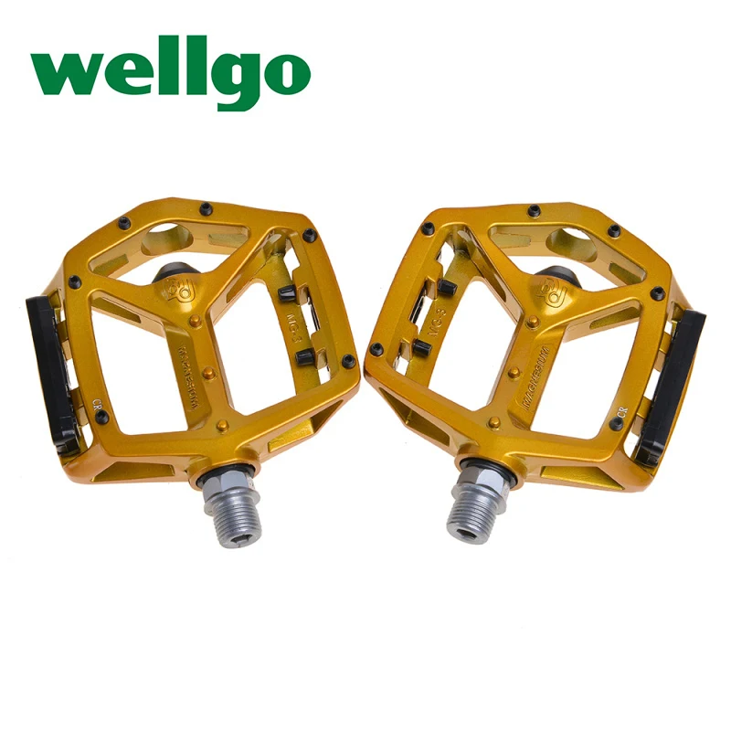 

WELLGO MG-3 MG3 Magnesium 9/16'' Axle 2DU Bearing Boron Spindle Cycle MTB BMX DH Bike Bicycle Cycling Parts Flat Platform Pedals