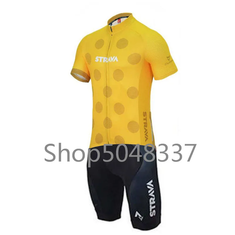 Triathlon Suit Men Sport Set Summer Cycling Jersey Pro Team Strava Ropa Ciclismo Maillot Boys Cycling Skinsuit - Color: 5