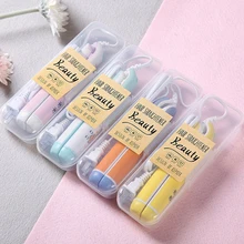 В моде небольшой выпрямитель для кудрявых волос утюги электрическое легкой укладки волос инструменты Портативный коробка мини-плойка с ПВХ коробка