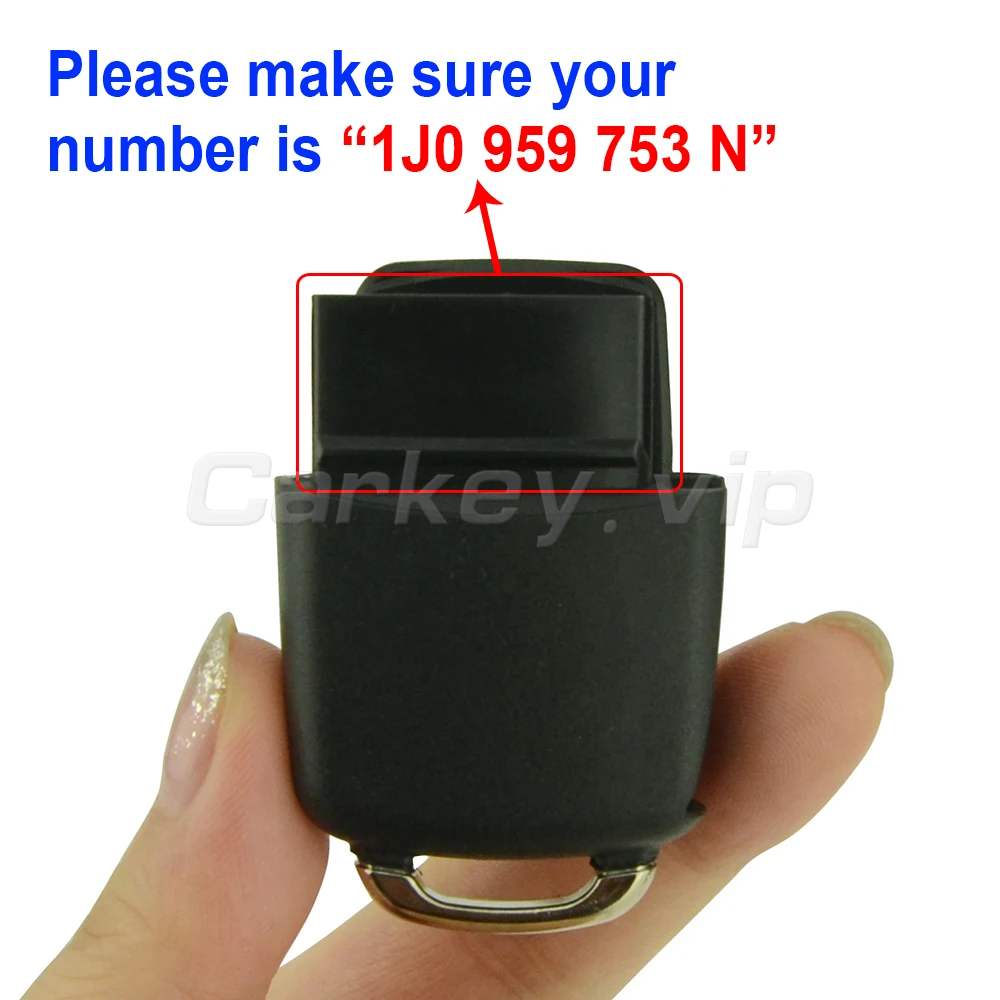 Remotekey 1J0 959 753 N 3 кнопки ID48 чип 433 МГц флип автомобильный удаленный ключ HU66 для VW Volkswagen Golf, Lupo Passat Polo 2000