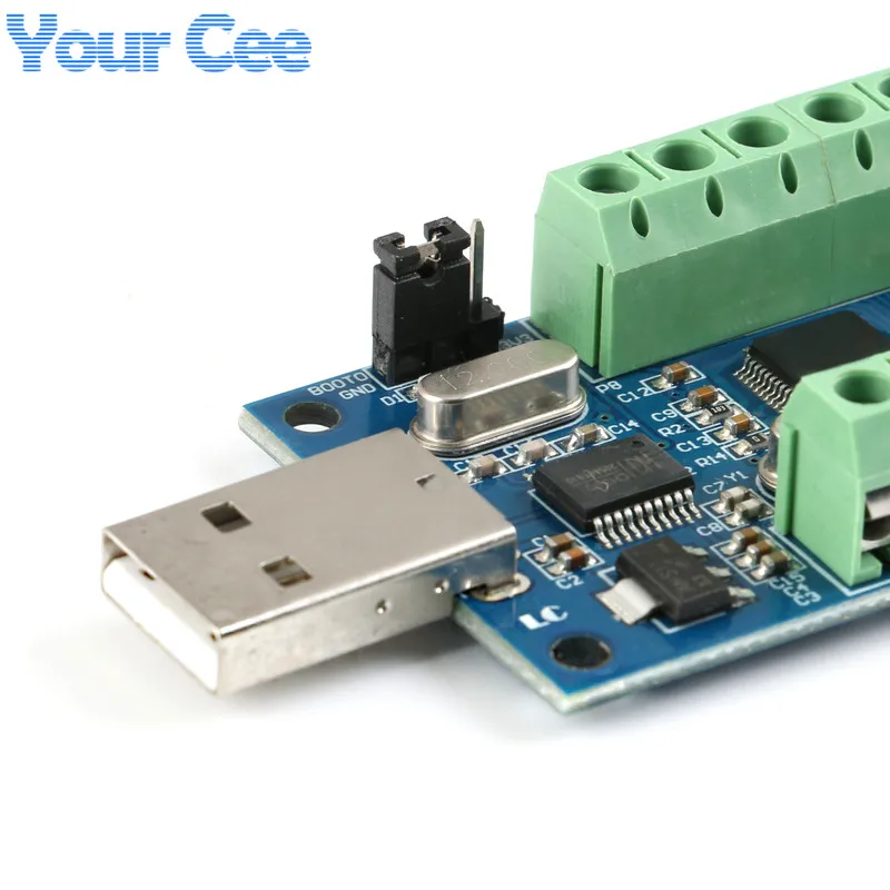 STM32F103C8T6 USB интерфейс 10 каналов 12 бит AD выборки сбора данных STM32 коммуникационная плата интерфейса UART ADC модуль