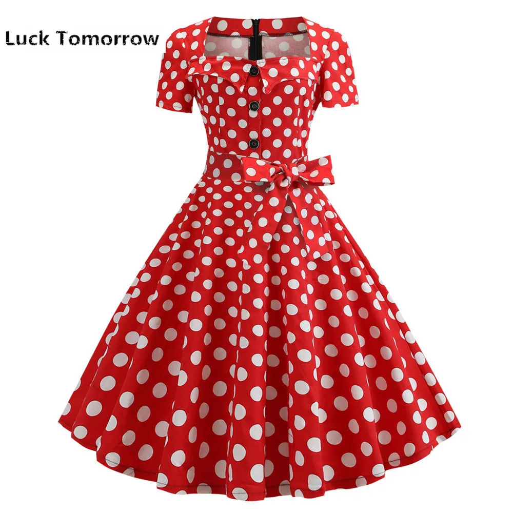 Женское винтажное платье в стиле ретро повседневное темно синее вечернее