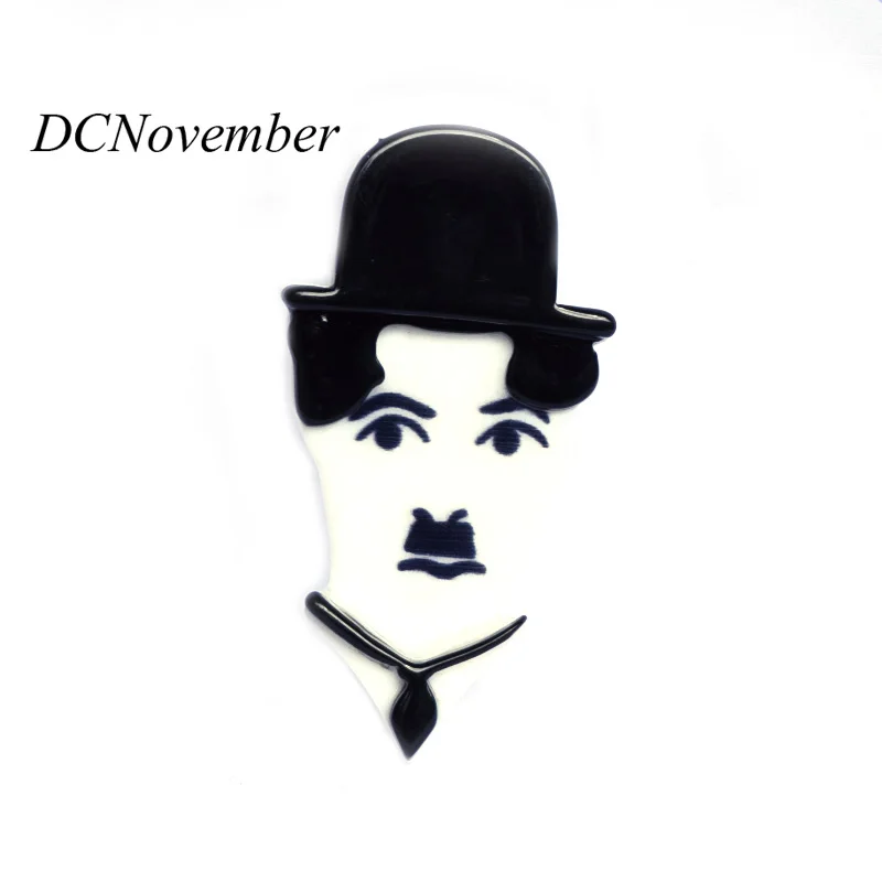 

DCNovember Chaplin Brooch Acrylic Brooches Environmental Acetate Brooch Pins Accessory